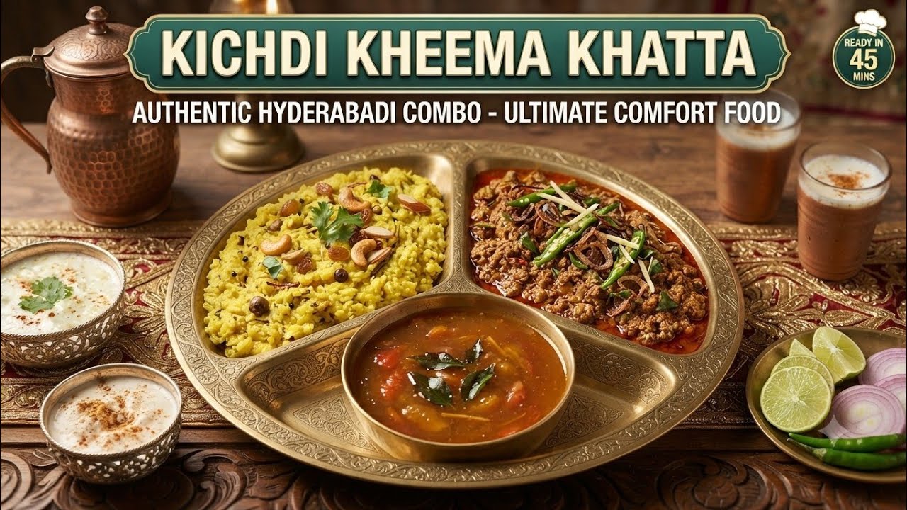 hyderabadi Khichdi KHEEMA Khatta||sameena's kitchen||#ytviral 