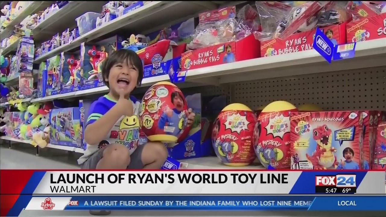 Walmart to Feature Ryan's World Products (Fox 24)