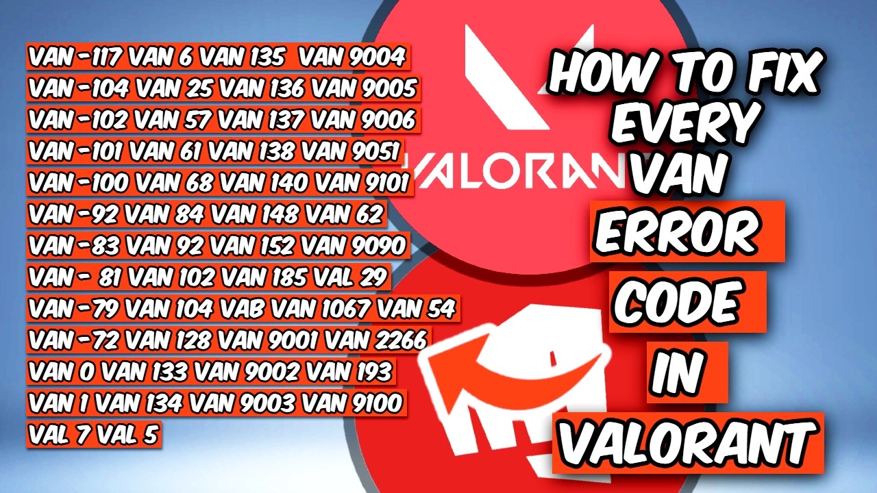 How To Fix EVERY VAN Error Code in Valorant (2026) | ALL Vanguard Errors Fixed Fast!