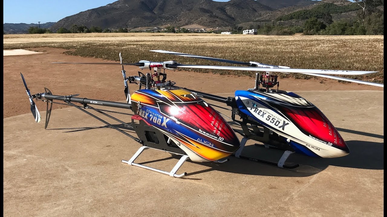 Alan Szabo Jr. and Ben Storick dual flight with Trex 700X and 550X