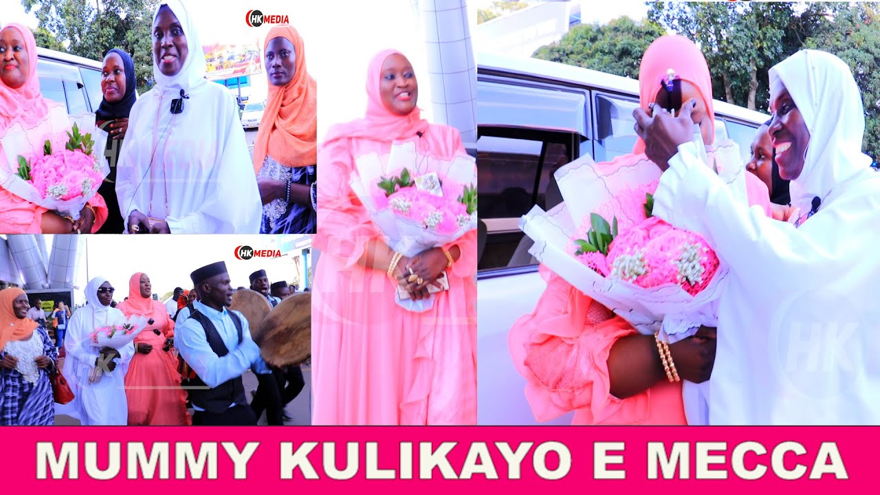 LABA ESANYU MAAMA WA DR KULTHUM NE MUWALAWE BAKABIDDE KUKISAAWE ENTEBBE NGA AKOMYEWO OKUVA E MECCA