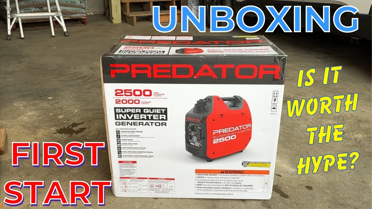 Распаковка и первый запуск инверторного генератора PREDATOR 2500 | Стоит ли шумихи?