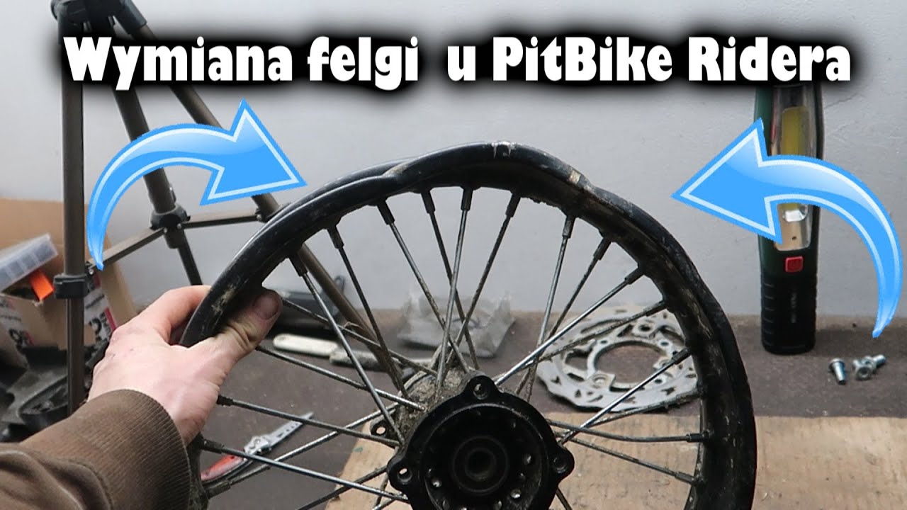 Wymiana Felgi w PitBIke Ridera Gangusie / Ciężka walka z Piłeczkami