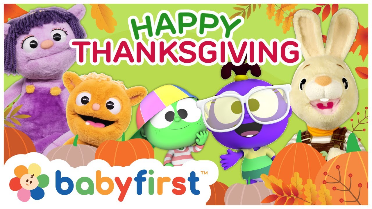 Happy Thanksgiving | Thanksgiving Special 2024 | Color Crew | Harry the Bunny & Songs | BabyFirst TV