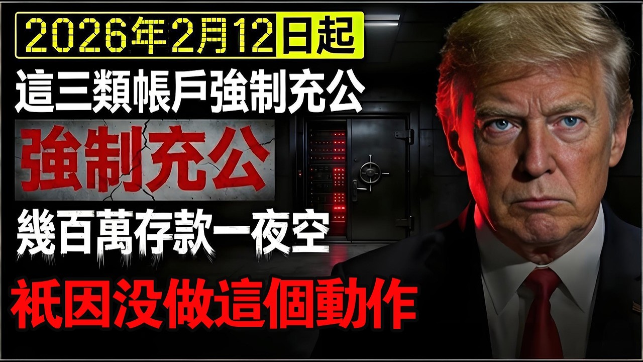 2月12日銀行變天！亞裔社區金融最黑暗一天！這三類帳戶正在被強制充公，晚一步養老錢全沒了！#銀行 #凍結 #存款
