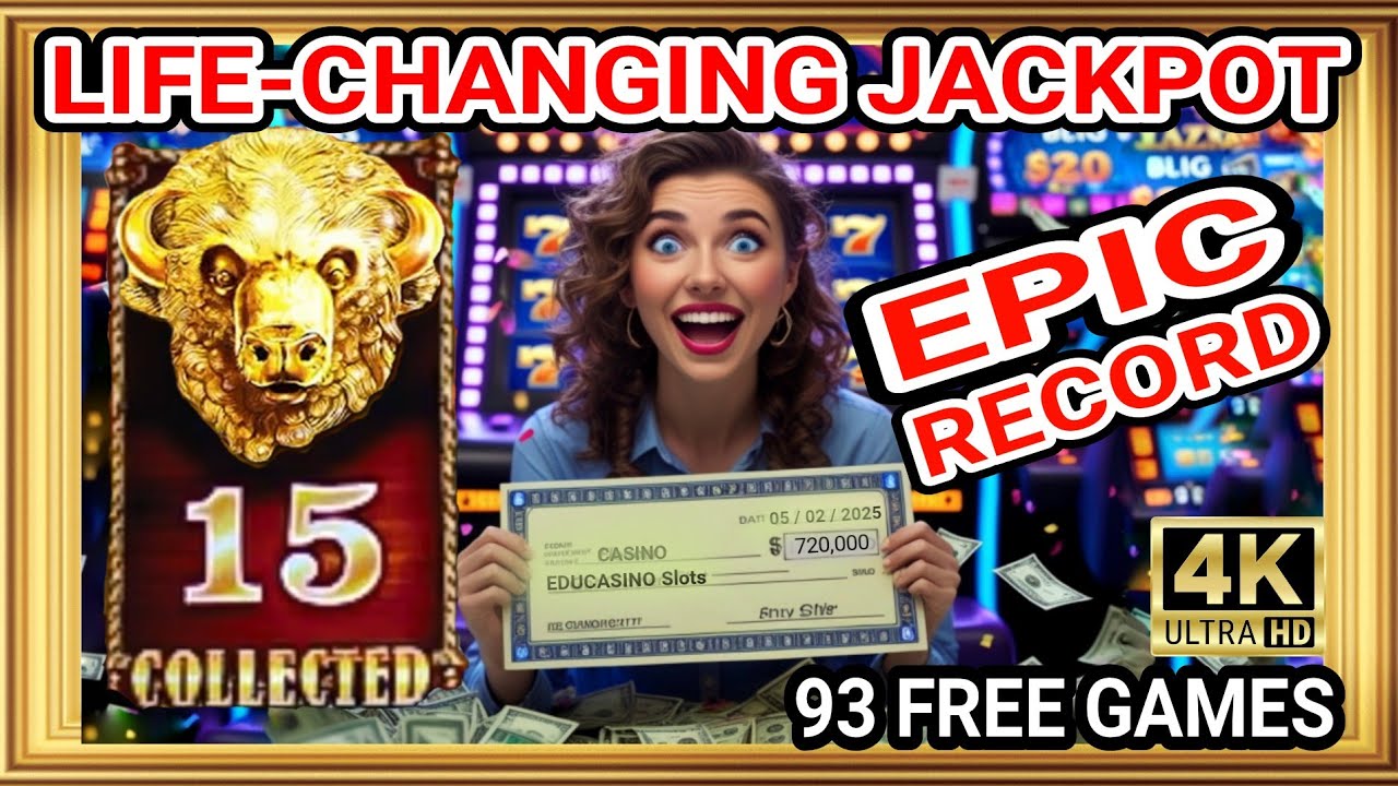 ⭐EPIC⭐LIFE-CHANGING JACKPOT | 15 GOLD HEADS | BUFFALO GOLD SLOT | 2025