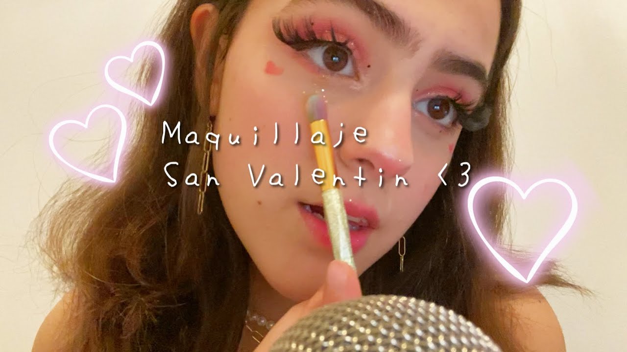asmr maquillaje inspirado en san valentin