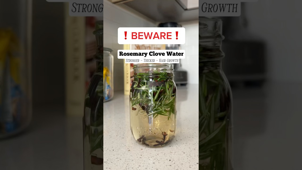 Two ingredients for Thick Long Hair | Rosemary Clove Water | #naturalhair #clovewater #hairgrowth