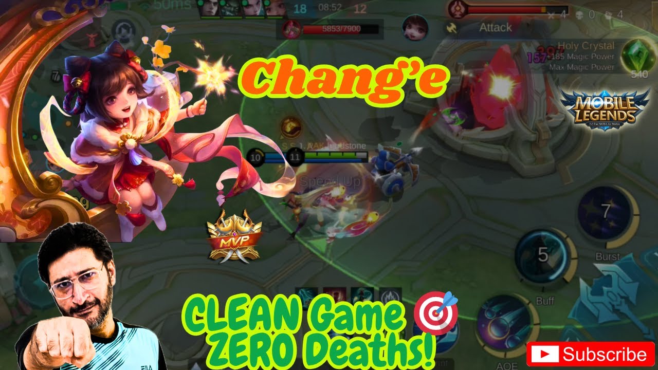 Chang’e MVP | Zero Death Masterclass & Moonlight Fury! ⚡🌙MLBB | Mobile Legends #hardstonegaming