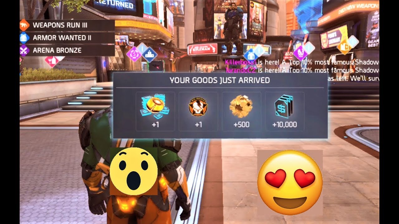 Shadowgun Legends  : Free Gold and Money Bomb | Beta Rewards