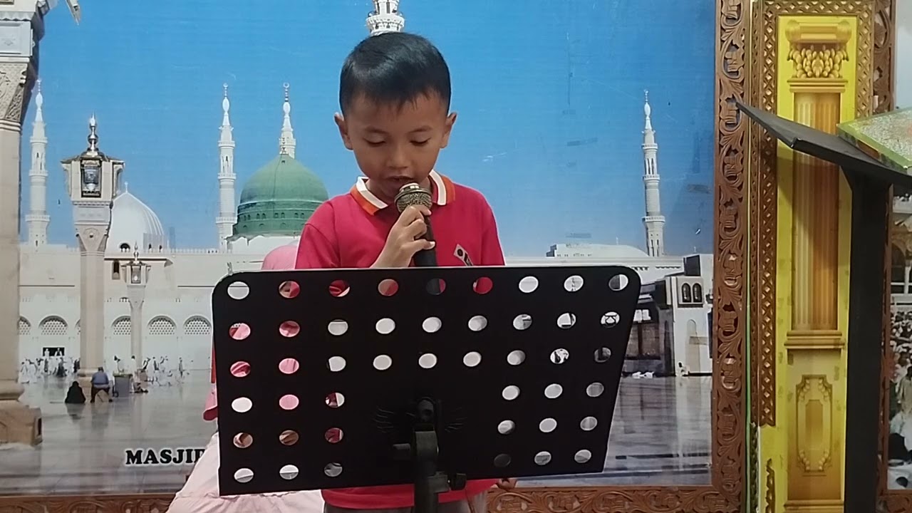 RASDAN & EMBUN TK ASSALAM JL. MERPATI 4 SPG. LATIHAN PEMBAWA ACARA DAN SAMBUTAN. SELASA 17-3-2026