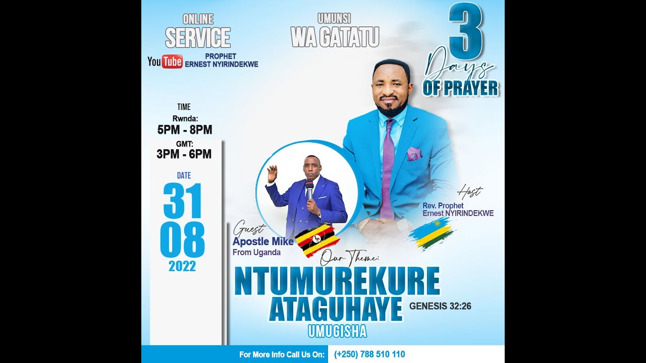AMASENGESHO: NTUMUREKURE ATAGUHAYE UMUGISHA, DAY3-31.08.2022