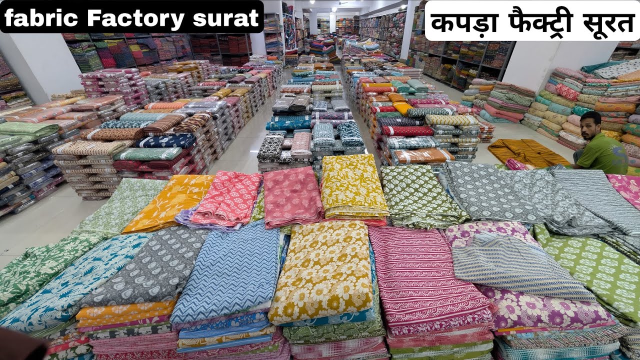 Fabric manufacturer in surat | printed cotton fabric factory surat SA group surat VANSHMJ