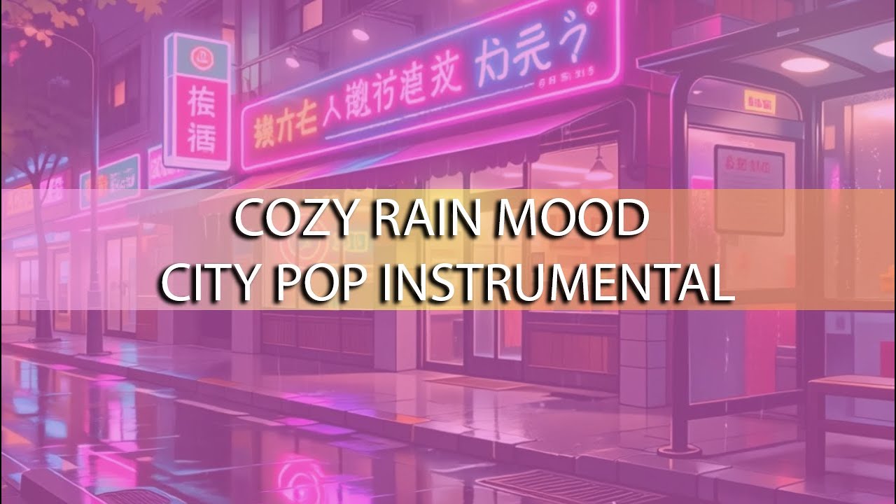 Cozy Rain City Pop Instrumental – Relaxing Night Drive Vibes