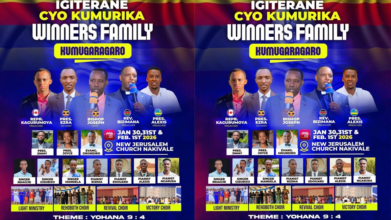 LIVE MUGITERANE CY'A WINNERS FAMILY NAKIVALE UGANDA NA REVEND BIZIMANA KUVA MURI KENYA