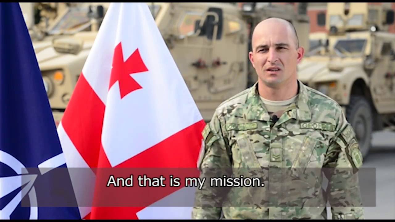 This is my mission: Georgian Army Sgt. Konstantin Gogolazde