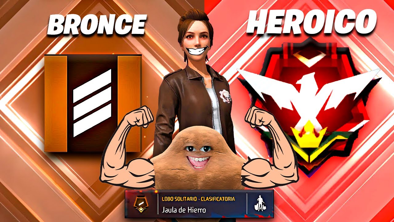 Así Subí de BRONCE a HEROICO en LOBO SOLITARIO en menos de 15 minutos👺🔥 FREE FIRE