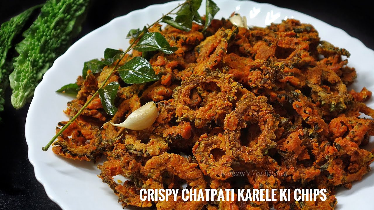 Tasty Crispy Chatpati Karela Chips | Good for diabetic people crispy bittergourd tasty Chips recipe