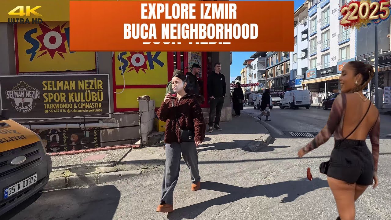 Buca [4k60fps] Yürüyüş Turu -Buca Walking Tour | 2025