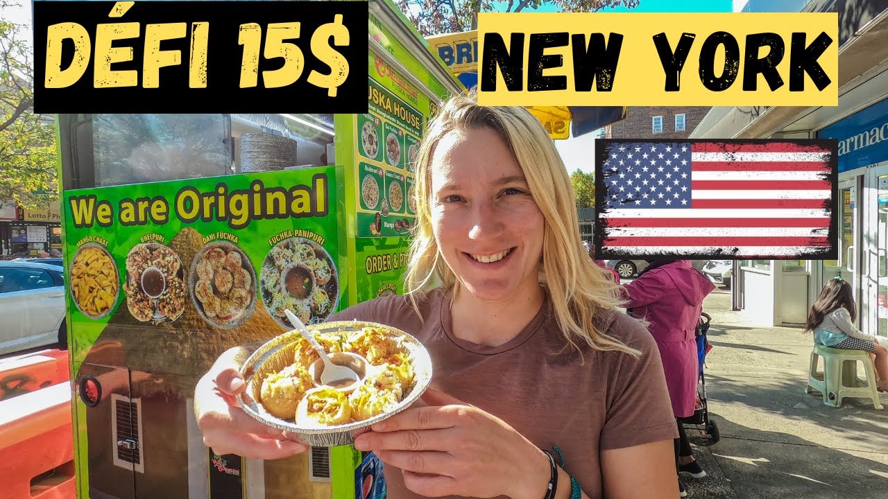 DEFI :15$ US POUR MANGER TOUTE UNE JOURNÉE  À NEW-YORK ! ( PETIT DÉJEUNER/DÉJEUNER ET DÎNER ) (2022)