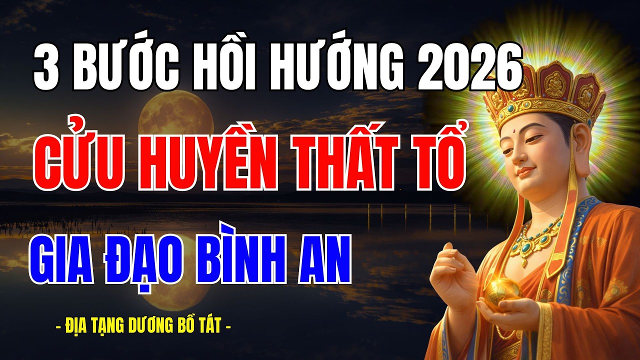Địa Tạng Bồ Tát Dạy: 3 Bước Hồi Hướng Công Đức Cho Cửu Huyền Thất Tổ - Gia Đạo Bình An Cả Năm 2026.