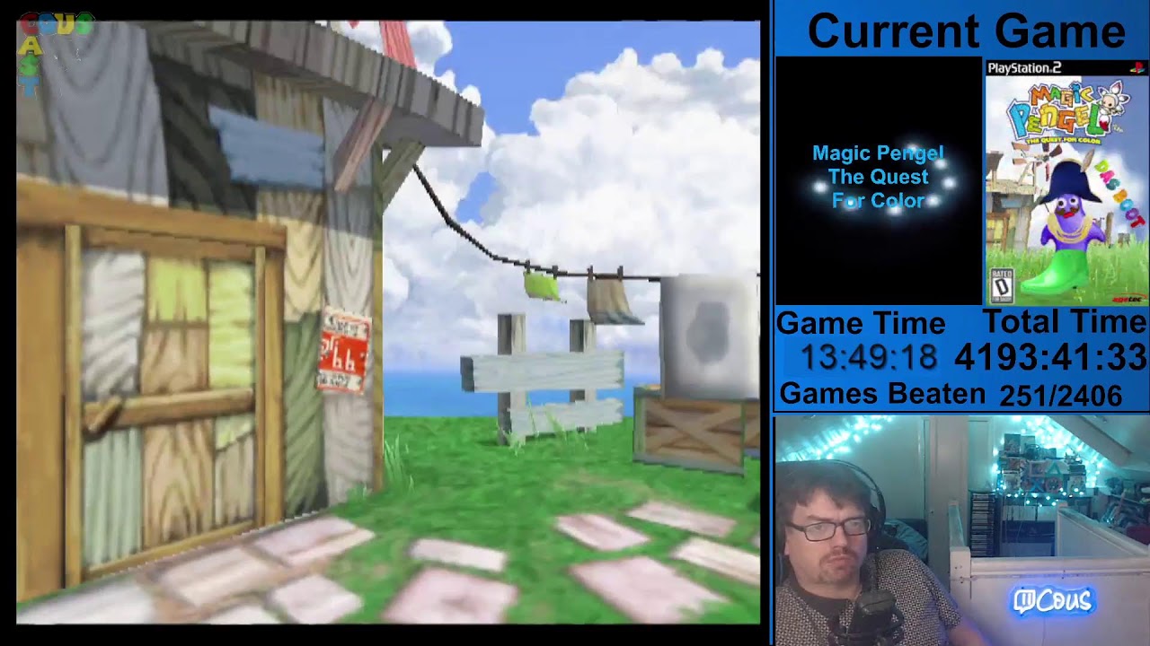 Beating Every PS2 Game - Game 252 - Magic Pengel  The Quest For Color