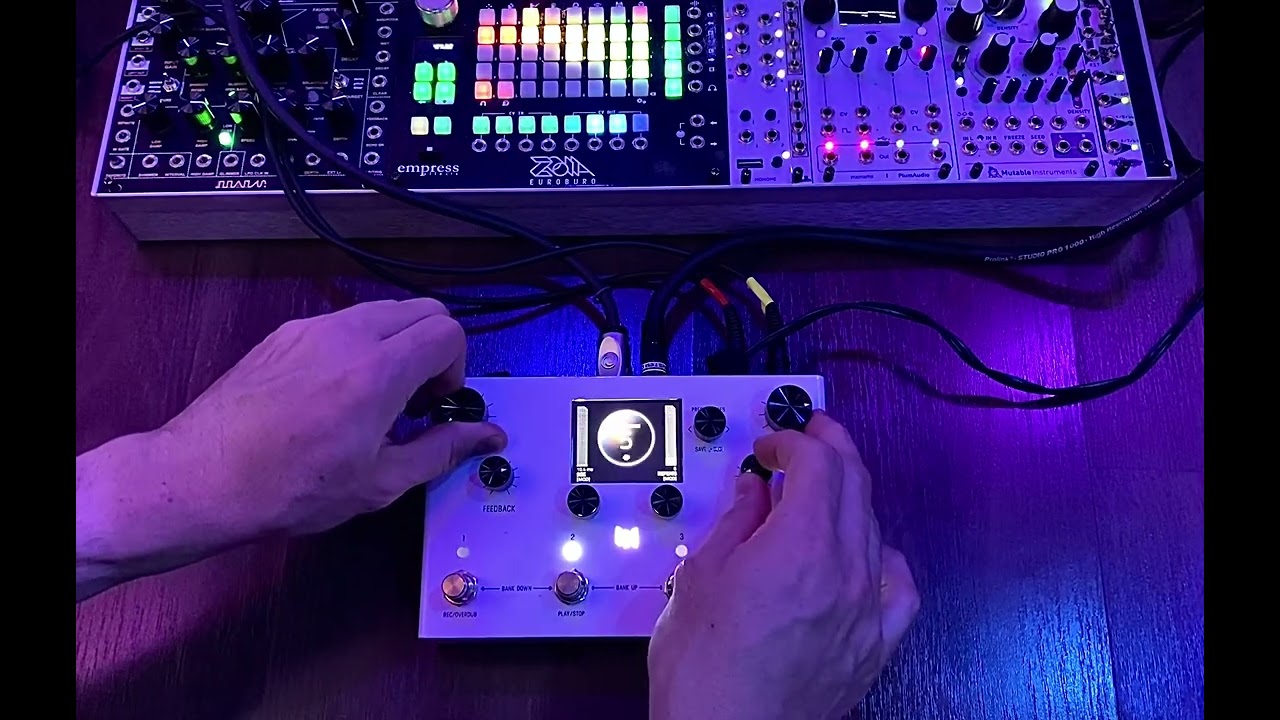 First test with the Meris LVX is a Modular Delay System