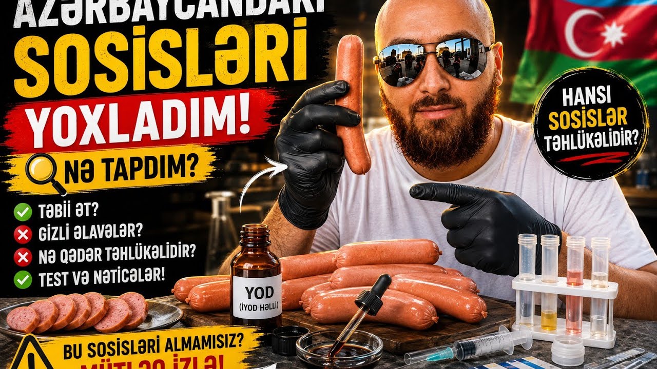 Sosiska testi Azerbaycanda / Тест сосисок в Азербайджане Баку #kolbasa #food #sosis #sausage #bravo