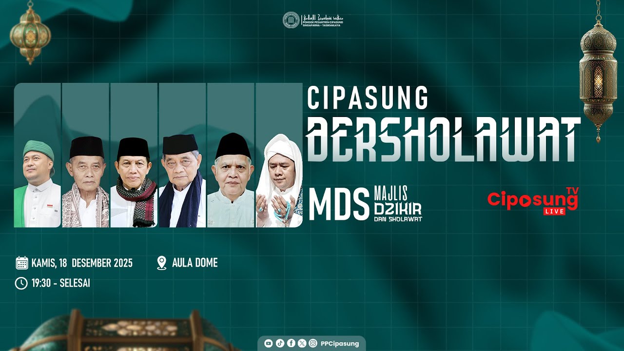 🔴(LIVE) MAJLIS DZIKIR DAN SHOLAWAT PONDOK PESANTREN CIPASUNG
