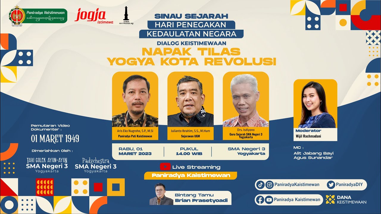 Sinau Sejarah dan Dialog Keistimewaan - Hari Penegakan Kedaulatan Negara