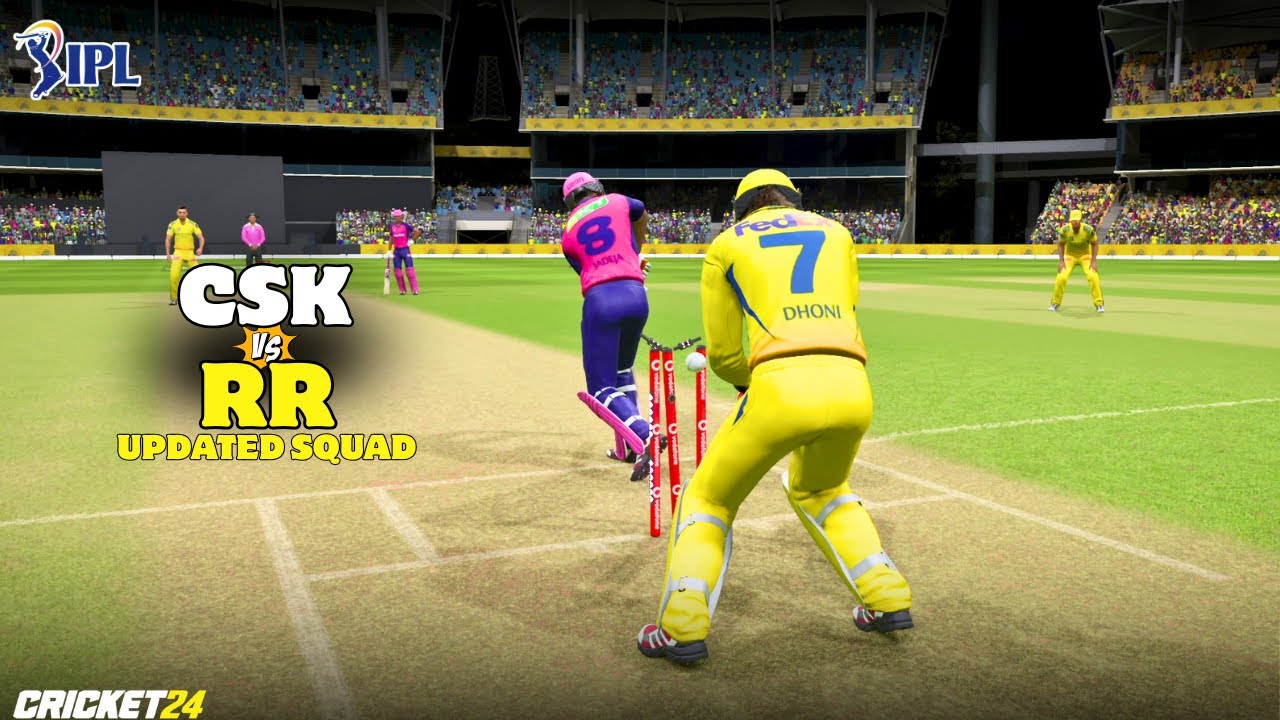 🩷Jadeja in RR vs Dhoni in CSK💛 - Updated Squad Match | IPL TRADE SPECIAL | Cricket 24