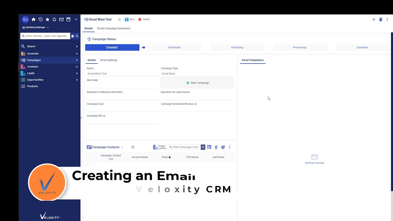 Creating an Email Blast in CRM