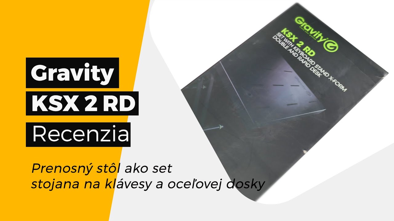 Gravity KSX 2 RD - Prenosný stôl ako set stojana na klávesy a oceľovej dosky - Unboxing a recenzia