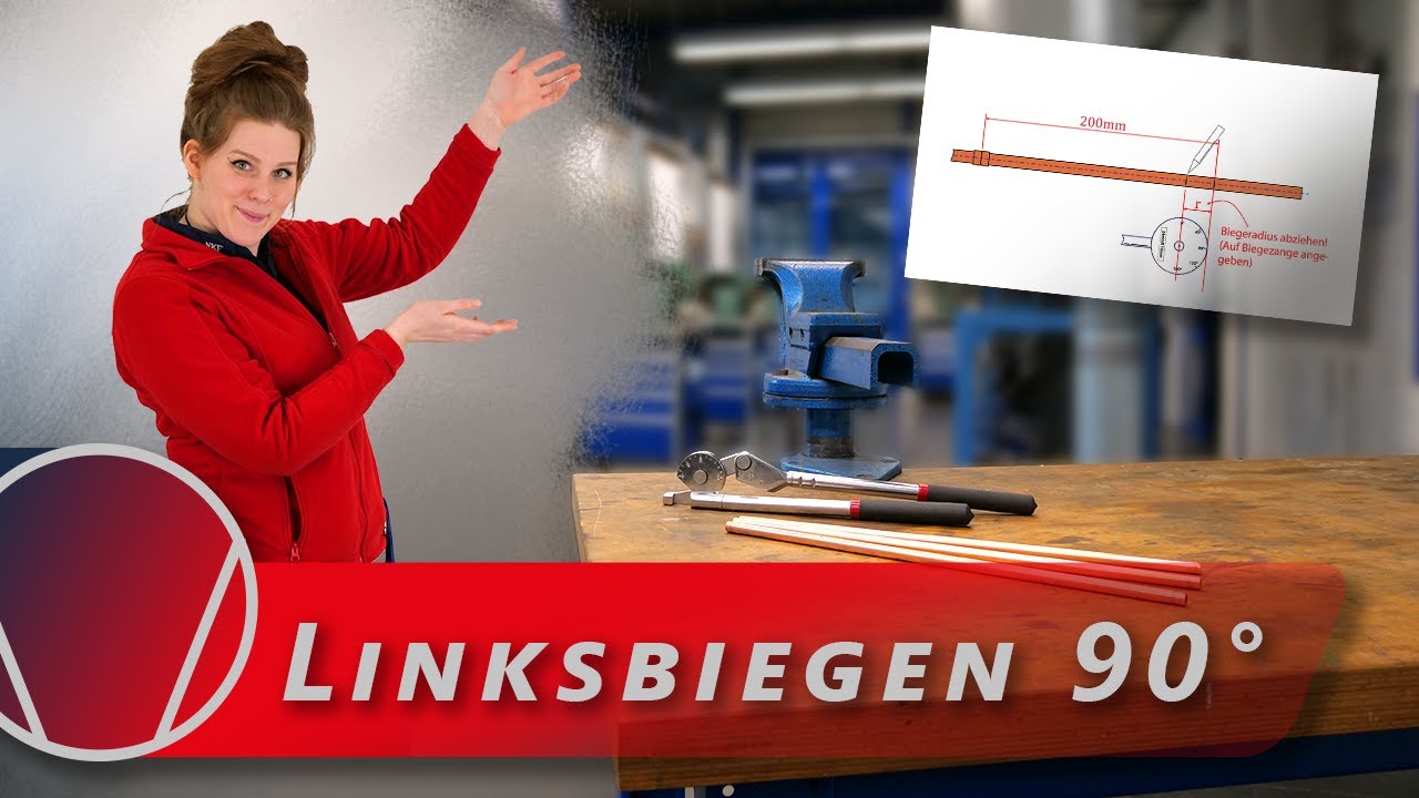 Biegen (3) - Das braucht Ihr ... Linksbiegen 90°