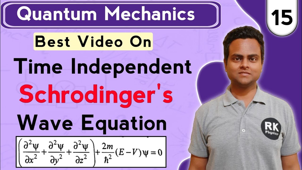 Time Independent Schrodinger's Wave Equation | Quantum Mechanics in Hindi