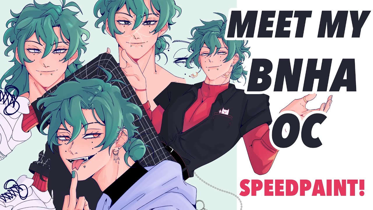 Meet My BNHA OC!!: Kouji 🍀 ⸸ SPEEDPAINT W/ Voiceover!
