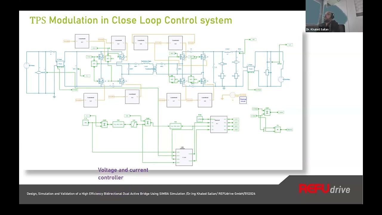 SIMBA Conf 2024 #3: Bidirectional Dual Active Bridge design and simulation using SIMBA