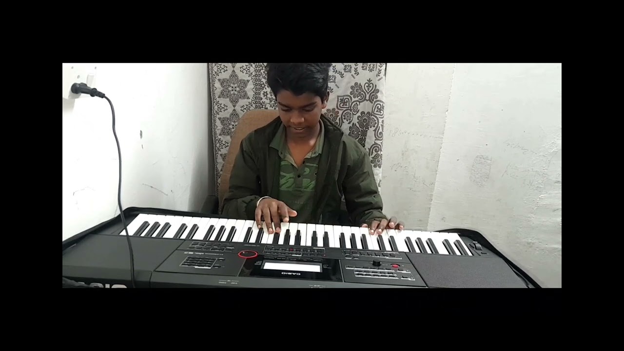 #Sat bhai chaumpa song #in keyboard #lata Mangeshkar #