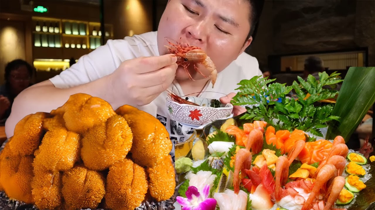 广州499元一位日料自助！100只海胆肉质肥美一口爆汁，牡丹虾刺身甜糯鲜香超满足【都市陈大胖】