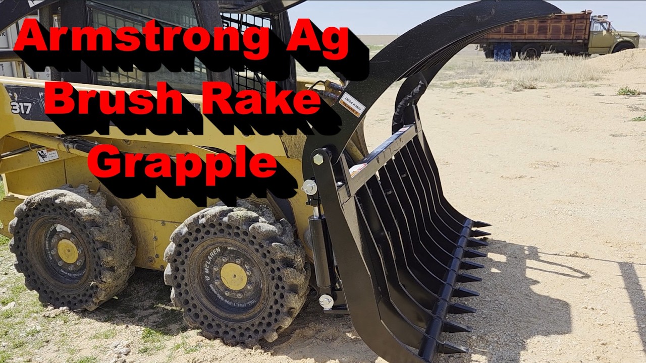 Грабли-захваты для сельскохозяйственной техники Armstrong Ag Brush Rake Grapple - Сделано в Техасе