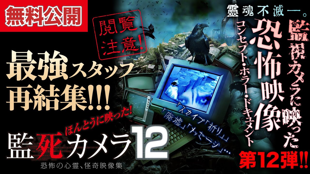 【📹無料公開中】日本全国の監視カメラが見た“異界”…！！恐怖映像集 第12弾！『ほんとうに映った！監死カメラ12』