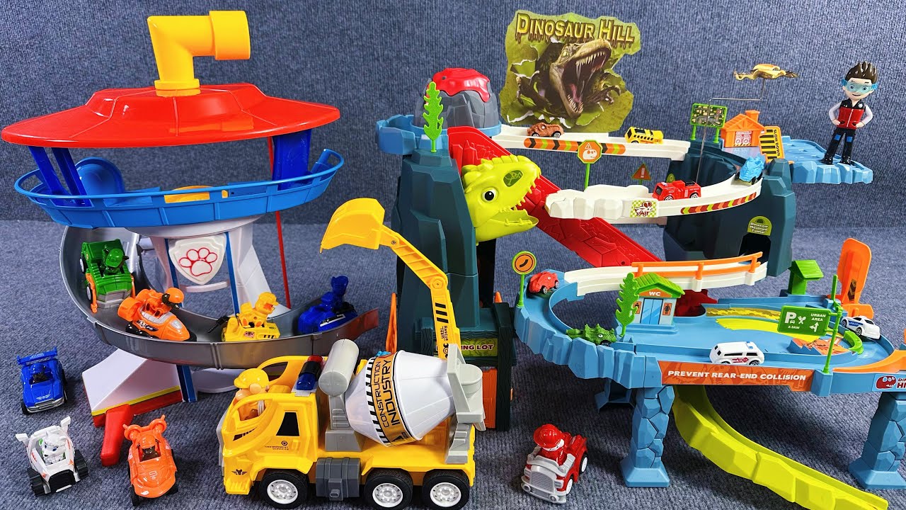 12 Minutes Satisfying with Unboxing | Dinosaur Mountain Road and Paw Patrol Toys ASMR | Review Toys