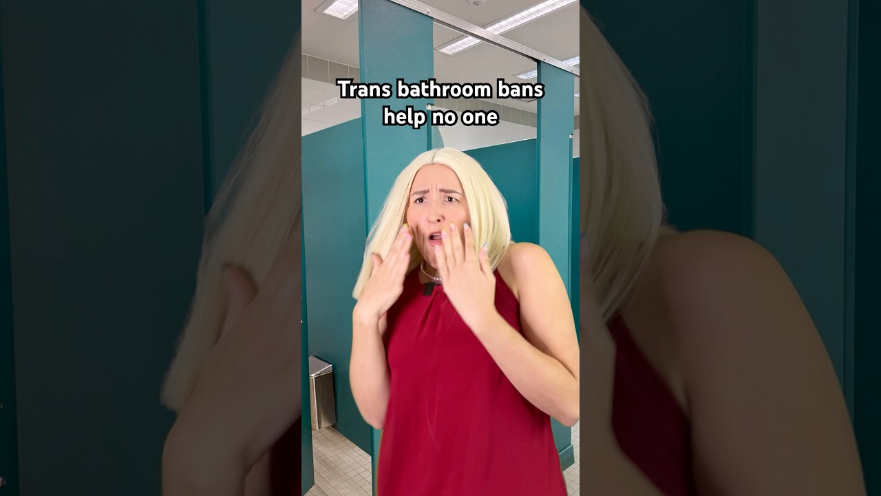 What a potty mouth! #queer #shortsvideo #lgbtq #transgender #wlw #sketchcomedy  bathroom bans