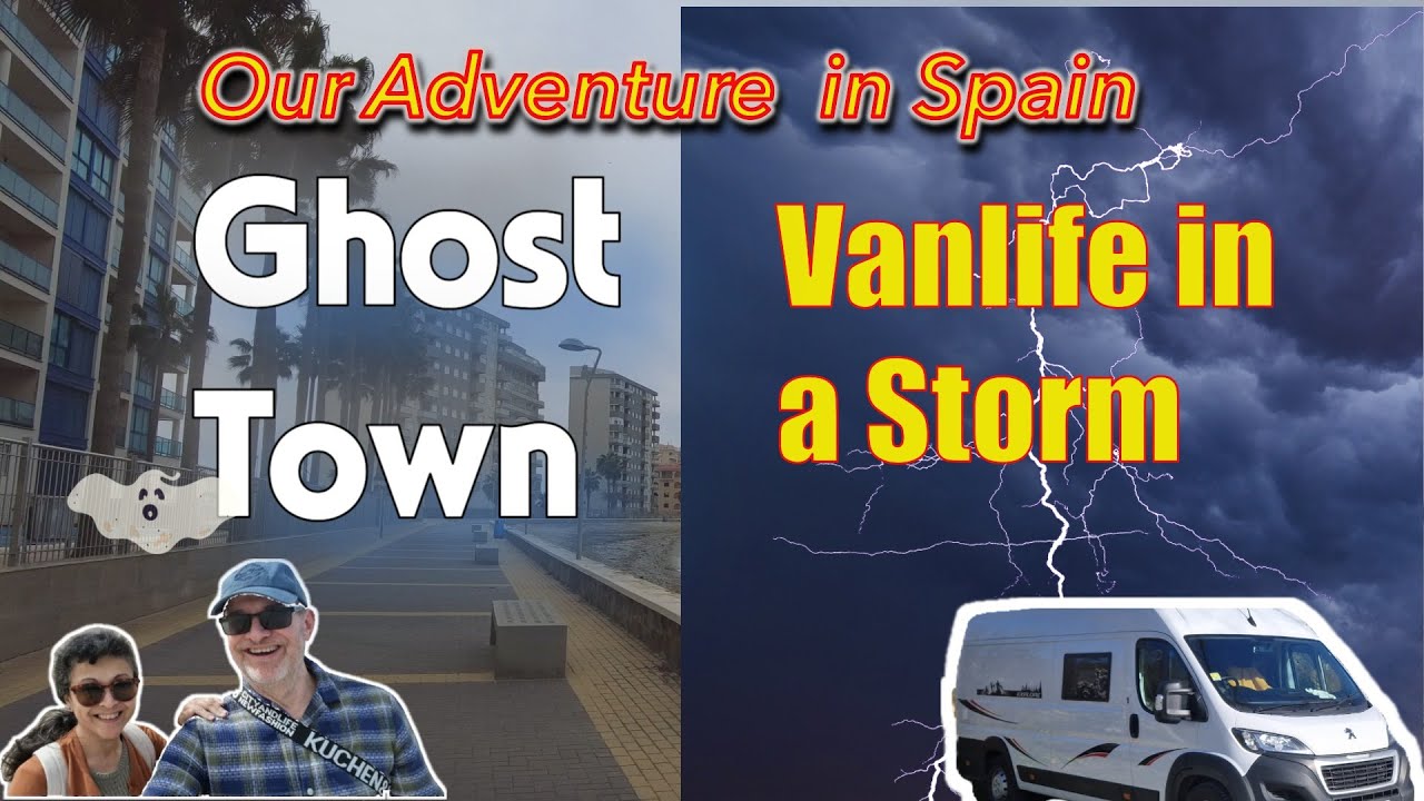 Spain Vanlife in a Storm & Exploring La Manga's abandoned Ghost Town -Spain Adventure 8