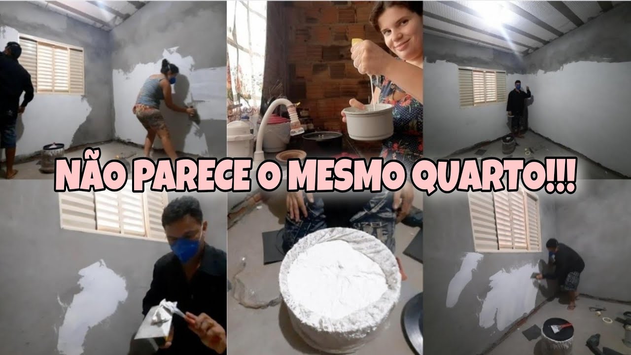 ESTÁ FICANDO INCRÍVEL!! PASSAMOS MASSA CORRIDA EM TODO QUARTO