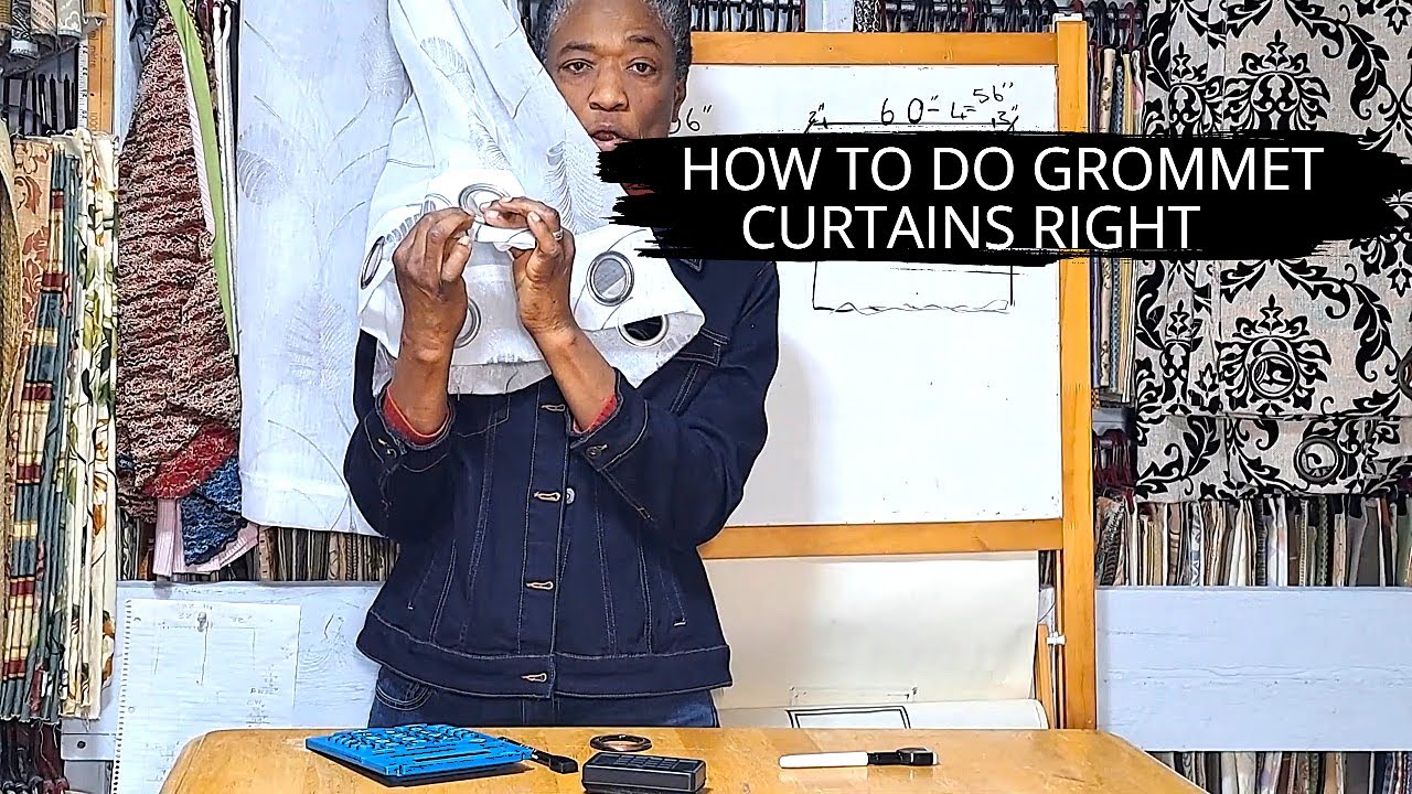 EVERYTHING YOU NEED TO KNOW TO MAKE GROMMET CURTAINS ON A BUDGET | DIY