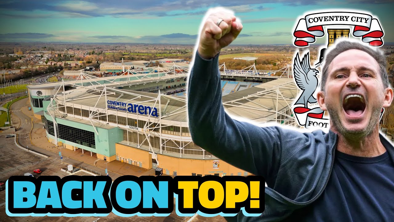 COVENTRY'S BACK! 3-1 Win Over Middlesbrough Puts Them TOP of the Championship 🏆 (CBS Arena Drone)