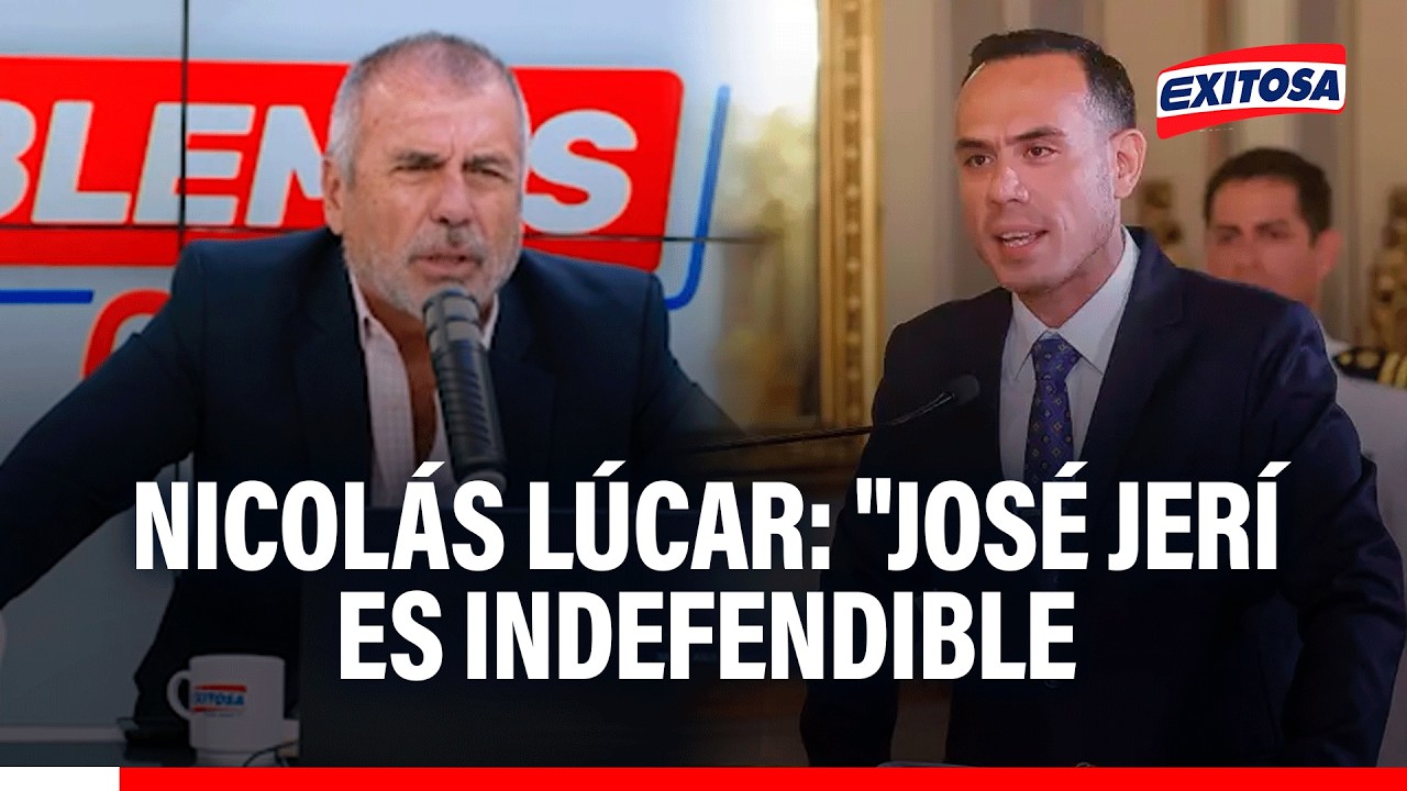 🔴🔵 Nicolás Lúcar cuestiona a José Jerí: 