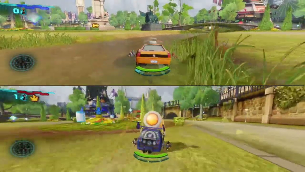 Cars 2 The Video Game | DJ Vs Snot Rod  - Disruptor mode in London Area |