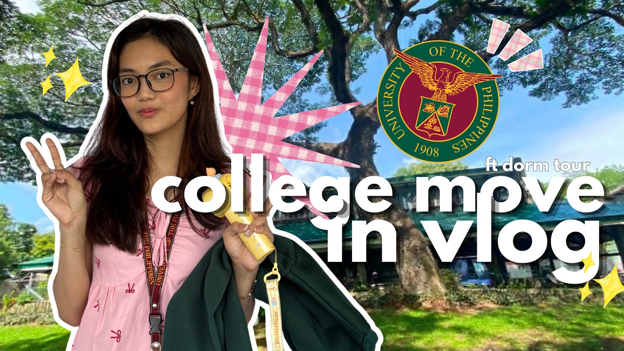 MOVING INTO MY COLLEGE DORM @ UP pt.2 📦 | unpacking, dorm tour & grocery